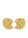 Anine Bing Curved Shell Earrings In Gold