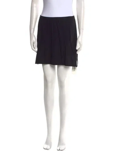 Pre-owned Anine Bing Cutout Accent Mini Skirt In Black