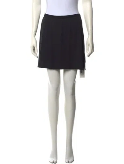 Pre-owned Anine Bing Cutout Accent Mini Skirt In Black