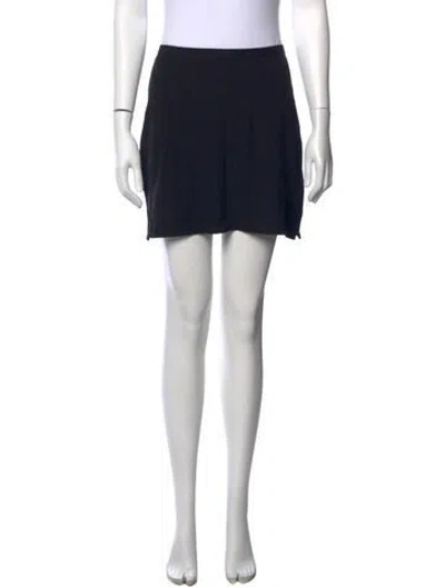 Pre-owned Anine Bing Cutout Accent Mini Skirt W/ Tags In Black