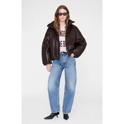 Anine Bing Cyrus Jacket In Brown