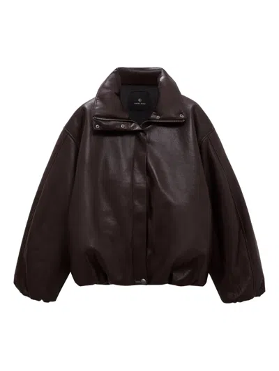 Anine Bing Cyrus Jacket In Brown