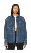 Anine Bing Dante Denim Jacket In Blue