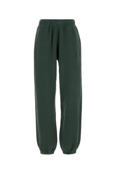 Anine Bing Dark Green Cotton Karter Joggers