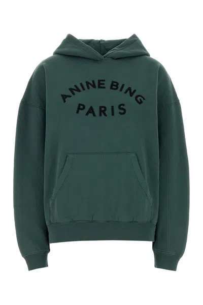 Anine Bing Dark Green Cotton Sweatshirt