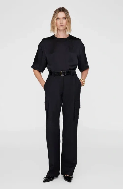 Anine Bing Dayton Cargo Pant In Black