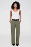 Anine Bing Dayton Cargo Pants - Olive In Green