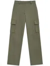 Anine Bing Dayton Cargo Pants - Olive In Gray