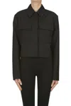 Anine Bing Dayton Cropped Blazer In Black