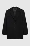 Anine Bing Single-breasted Blazer In Black
