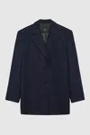 ANINE BING ANINE BING DECLAN BLAZER IN NAVY PINSTRIPE