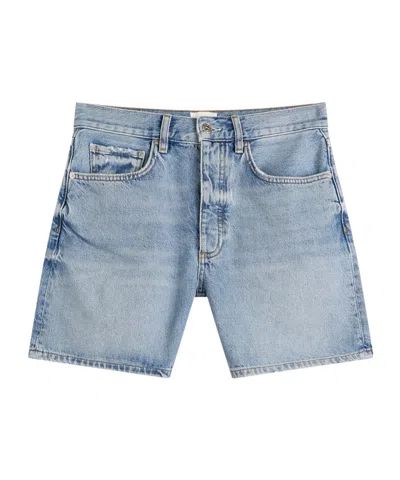 Anine Bing Delaney Denim Mini Shorts In Blue