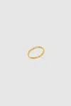 Anine Bing Delicate Diamond Band Pinky Ring In 14k Gold In 14k Gold