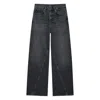 Anine Bing Brie Jeans Woman Black In Black