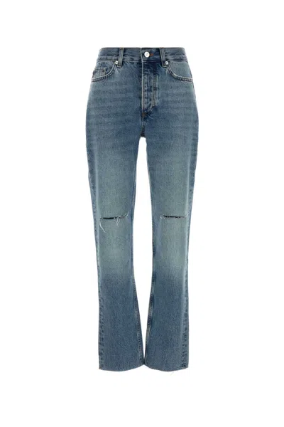 Anine Bing Denim Bruno Jeans In Blue