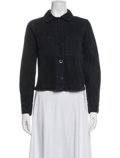 Pre-owned Anine Bing Denim Jacket In Black