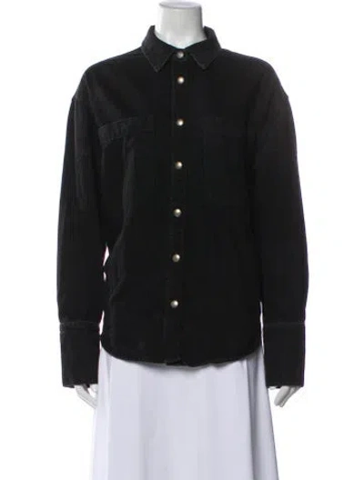 Pre-owned Anine Bing Denim Jacket In Black