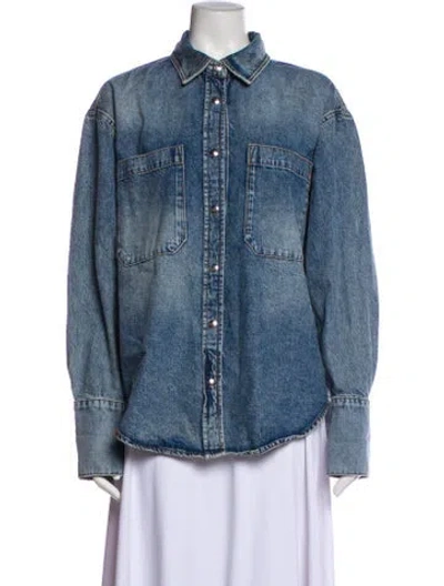 Pre-owned Anine Bing Denim Jacket In Blue