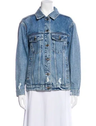 Pre-owned Anine Bing Denim Jacket In Blue