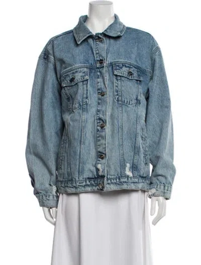 Pre-owned Anine Bing Denim Jacket In Blue