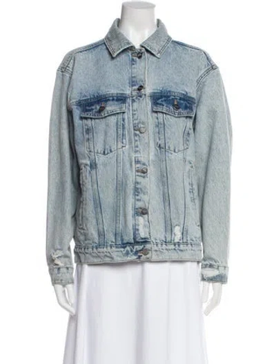 Pre-owned Anine Bing Denim Jacket In Blue