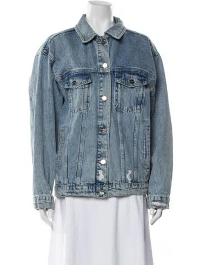 Pre-owned Anine Bing Denim Jacket In Blue