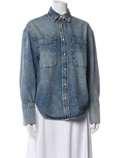 Pre-owned Anine Bing Denim Jacket In Blue