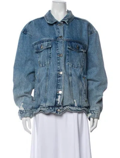 Pre-owned Anine Bing Denim Jacket In Blue