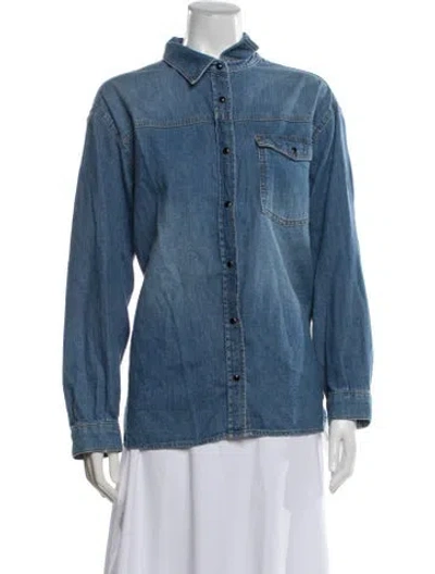 Pre-owned Anine Bing Denim Jacket In Blue