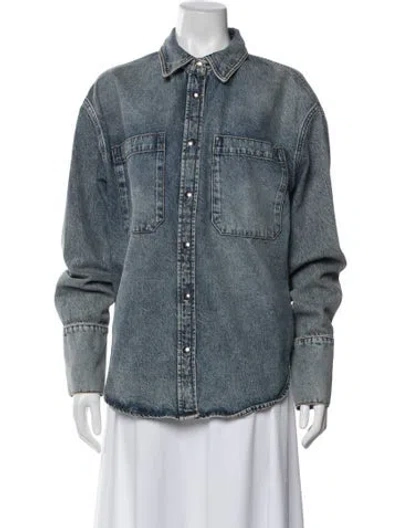 Pre-owned Anine Bing Denim Jacket In Blue