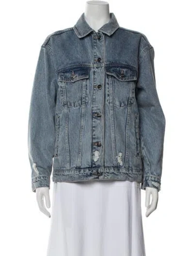Pre-owned Anine Bing Denim Jacket In Blue