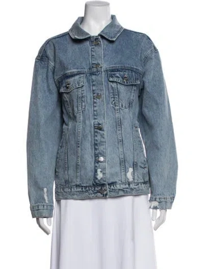Pre-owned Anine Bing Denim Jacket In Blue