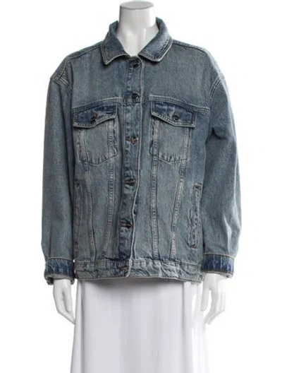 Pre-owned Anine Bing Denim Jacket In Blue