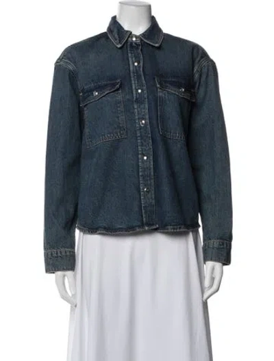 Pre-owned Anine Bing Denim Jacket In Blue