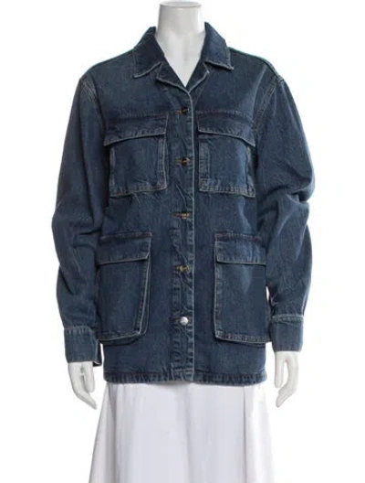 Pre-owned Anine Bing Denim Jacket In Blue