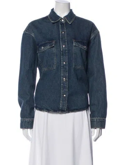 Pre-owned Anine Bing Denim Jacket In Blue