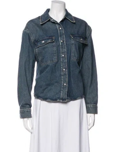 Pre-owned Anine Bing Denim Jacket In Blue