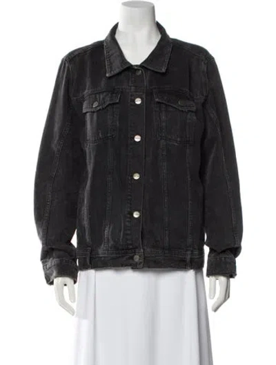 Pre-owned Anine Bing Denim Jacket In Gray