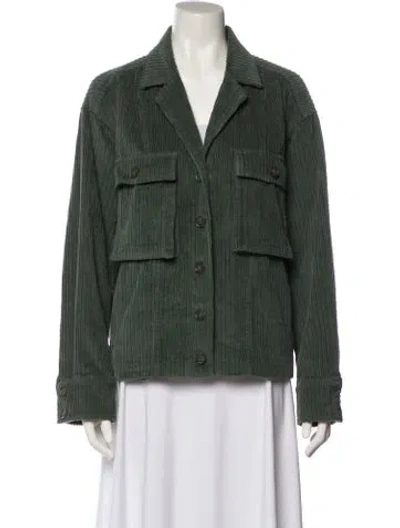 Pre-owned Anine Bing Denim Jacket In Green