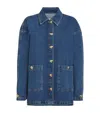 Anine Bing Classic Denim Shirt With Button Closure