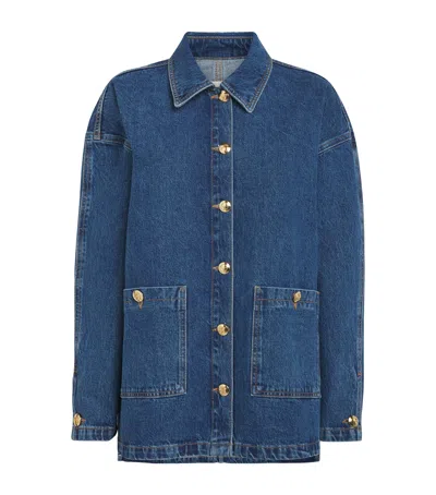 Anine Bing Denim Luca Shirt Jacket
