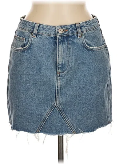 Pre-owned Anine Bing Denim Skirt In Blue
