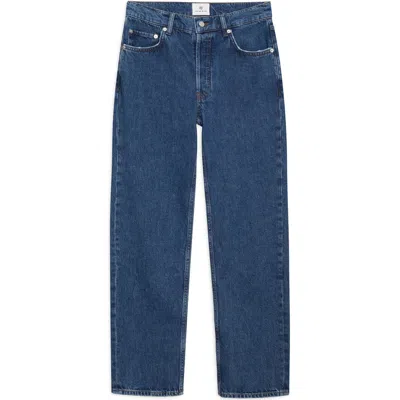 Anine Bing Denim Straight-leg Jeans In Blue