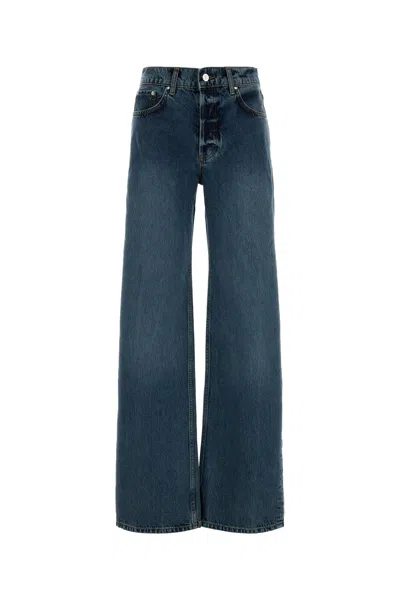Anine Bing Denim Wide-leg Jeans In Blue