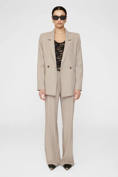 Anine Bing Diana Blazer In Sand In Neutral