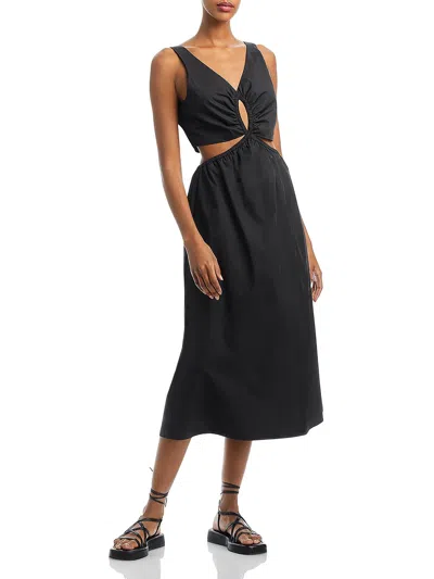 Anine Bing Dione Cutout Dress In Black