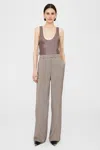 Anine Bing Dolan Trouser In Clay In Brown