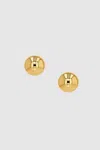 Anine Bing Large Dome Earrings In Gold In 14k Gold