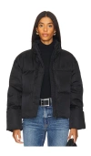 Anine Bing Long Sleeve Cotton Coat In Black