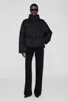 Anine Bing Long Sleeve Cotton Coat In Black